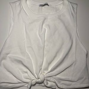 White Zara tank top